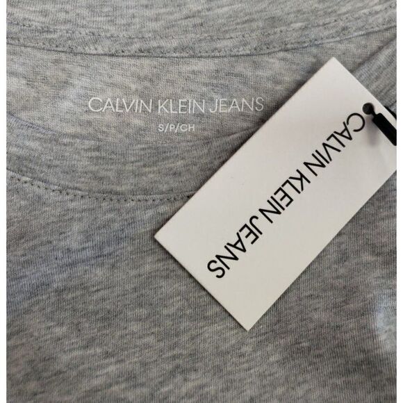 Calvin Klein Bodysuit Shirt Women's MEDIUM Gray Short-Sleeve Cotton Modal NEW - Picture 7 of 16